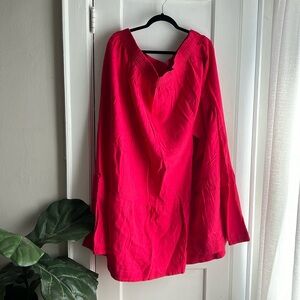 Abercrombie Pink Linen Skirt